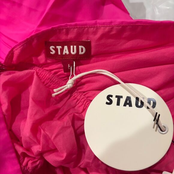 NWT. $495 Staud  Dress in Recycled Nylon SZ 6 pink - Picture 10 of 14